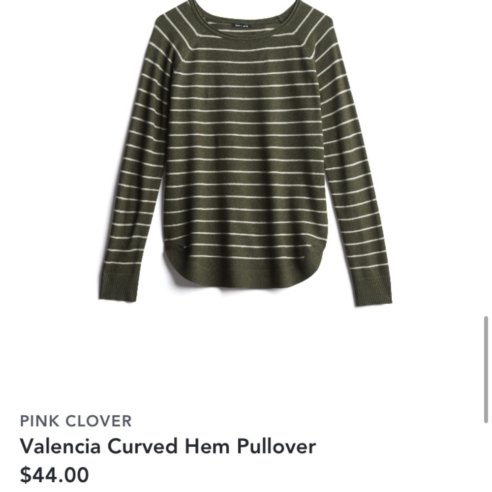 Pink Clover Valencia Curved Hem Pullover